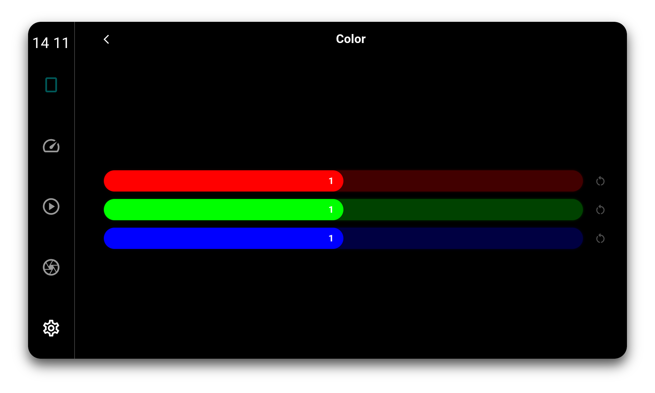 Colour channel calibration
