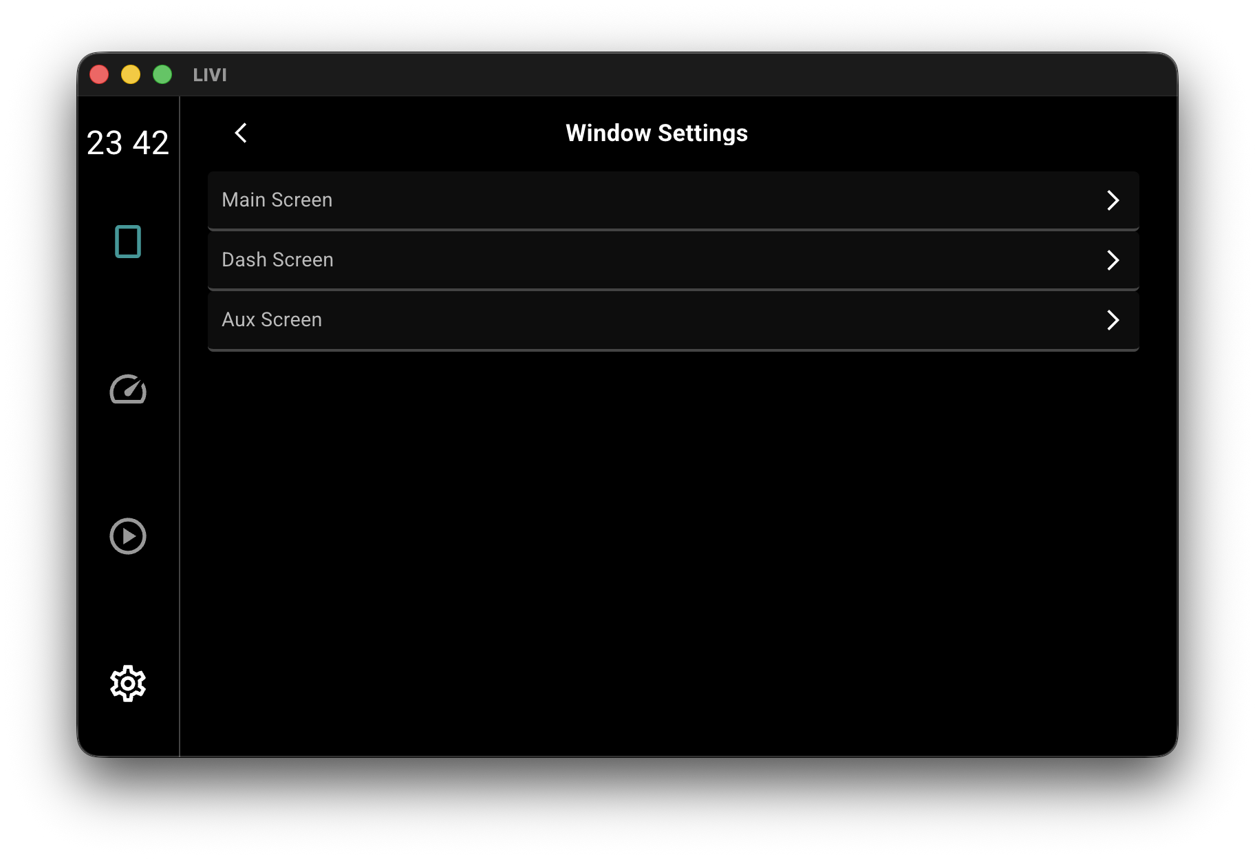 Main Screen